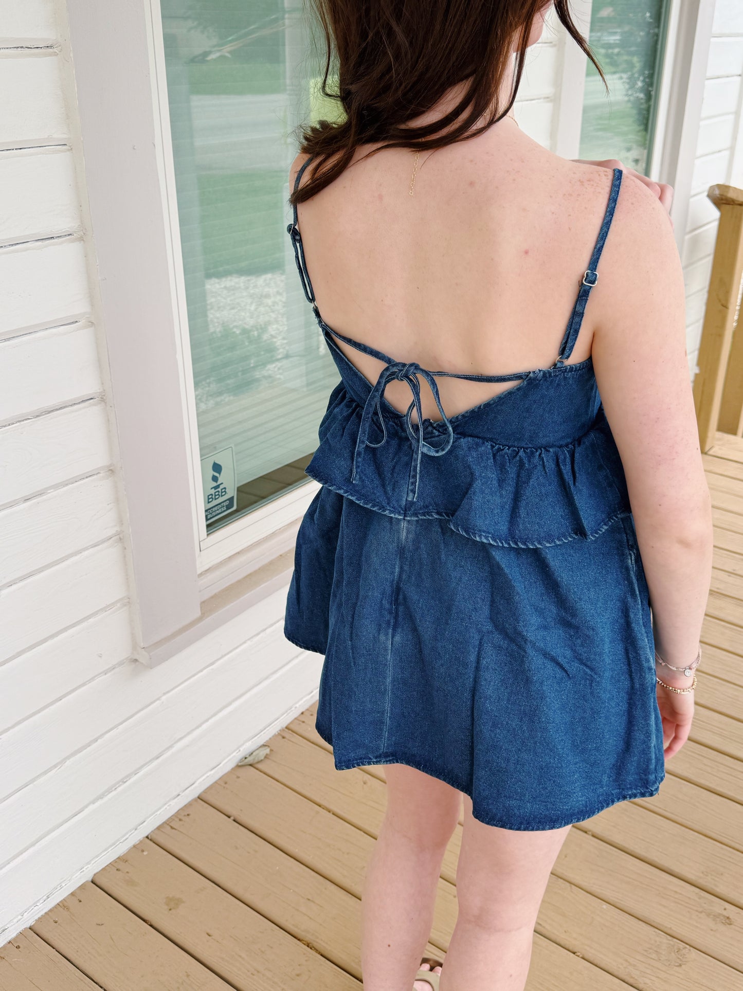 denim daisy dress
