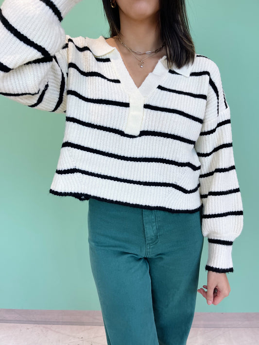the lily striped sweater