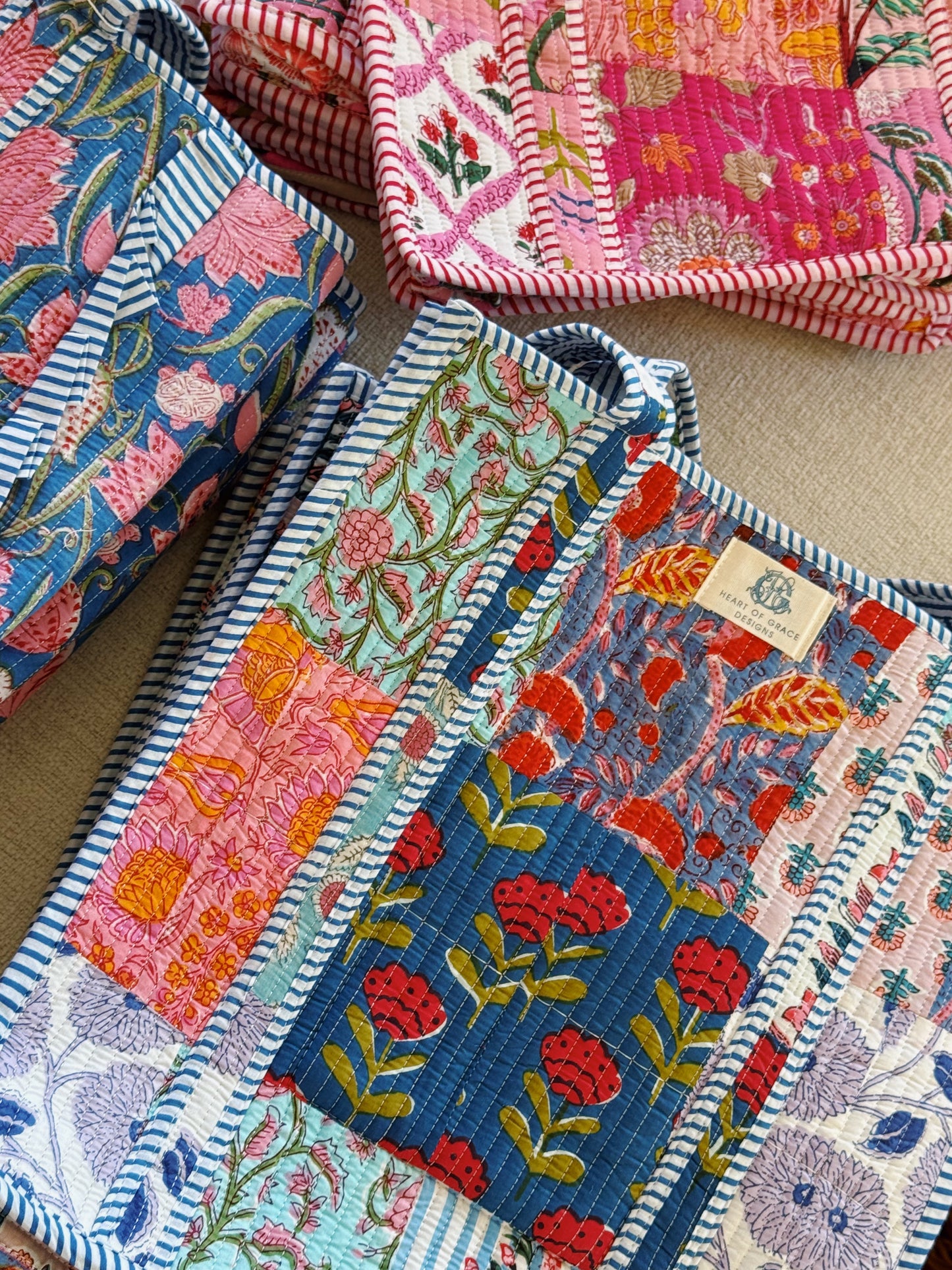 the wildflower patchwork bag