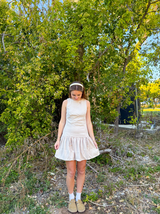 dainty girl bow dress