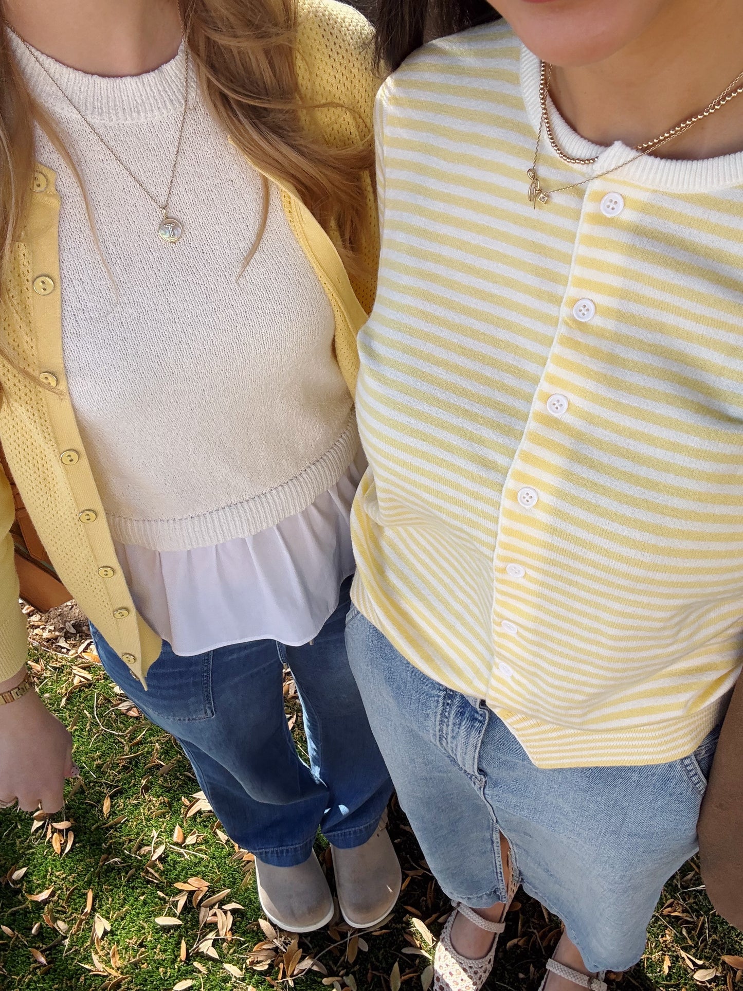 candy striped cardigan -BUTTER