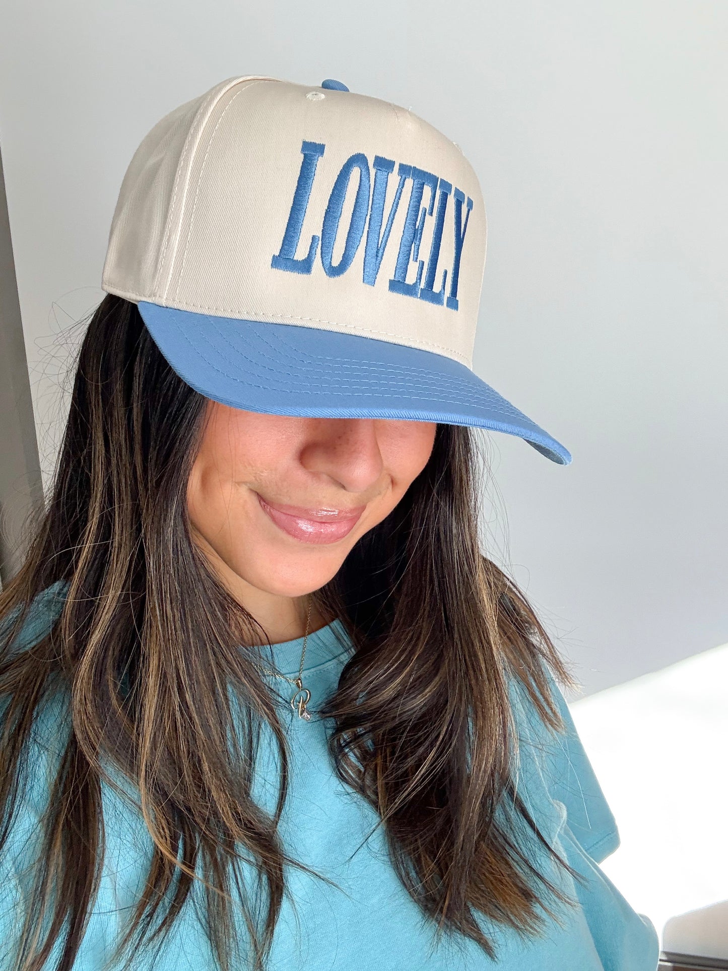 lovely vintage hat -BLUE