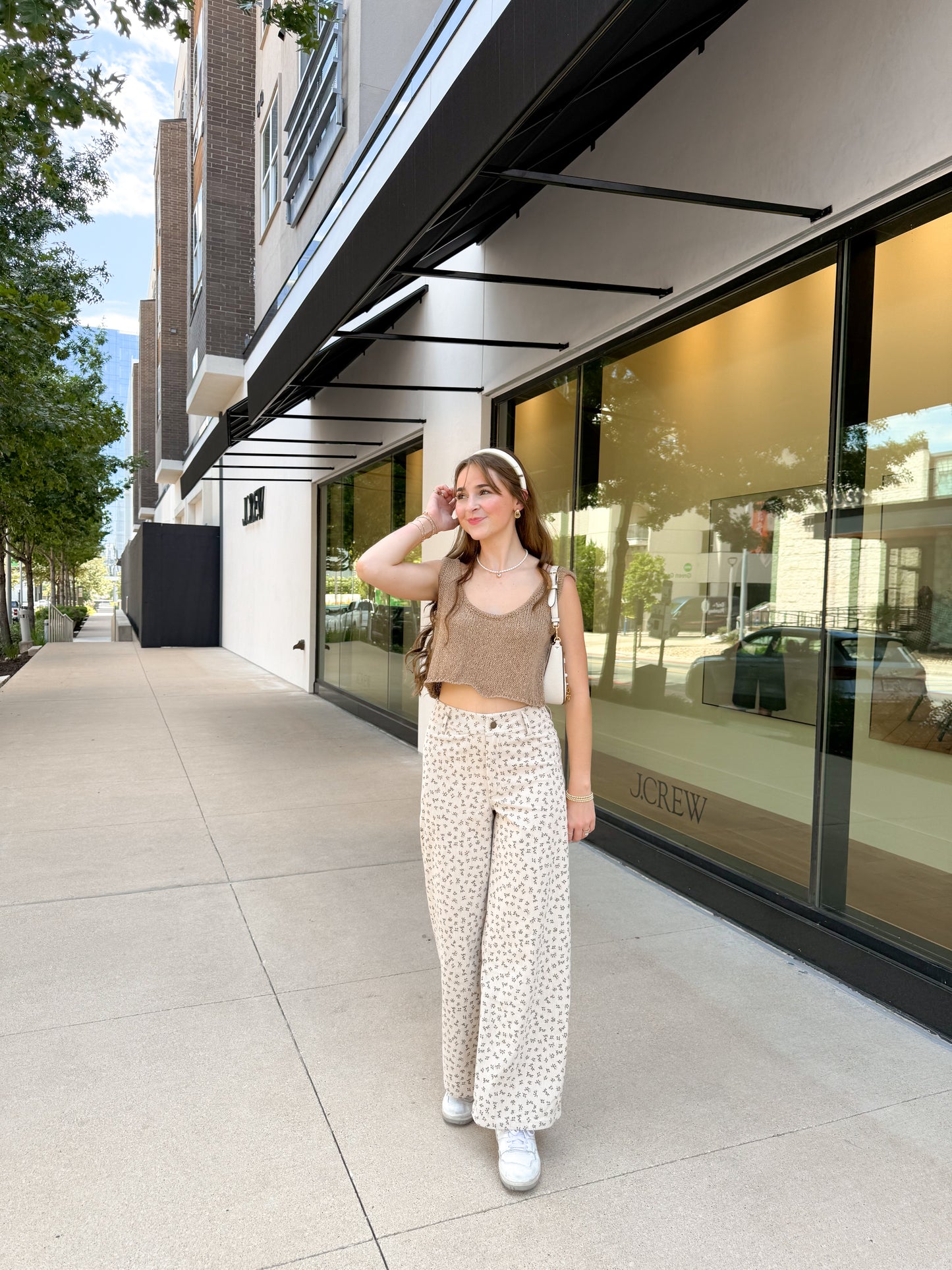 tan boucle tank