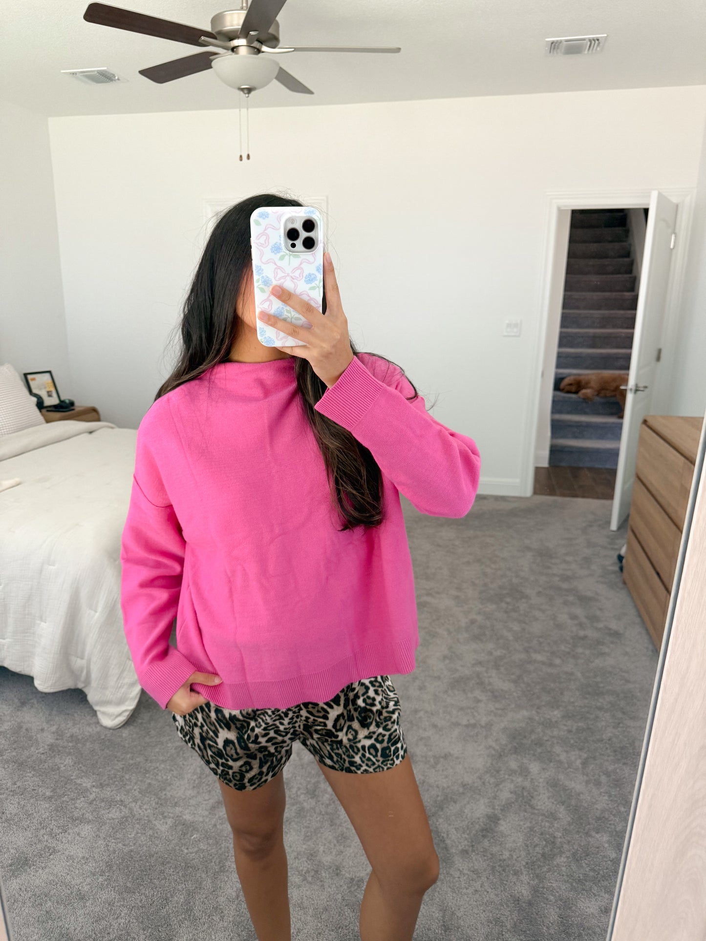 the Rory sweater -FUCHSIA
