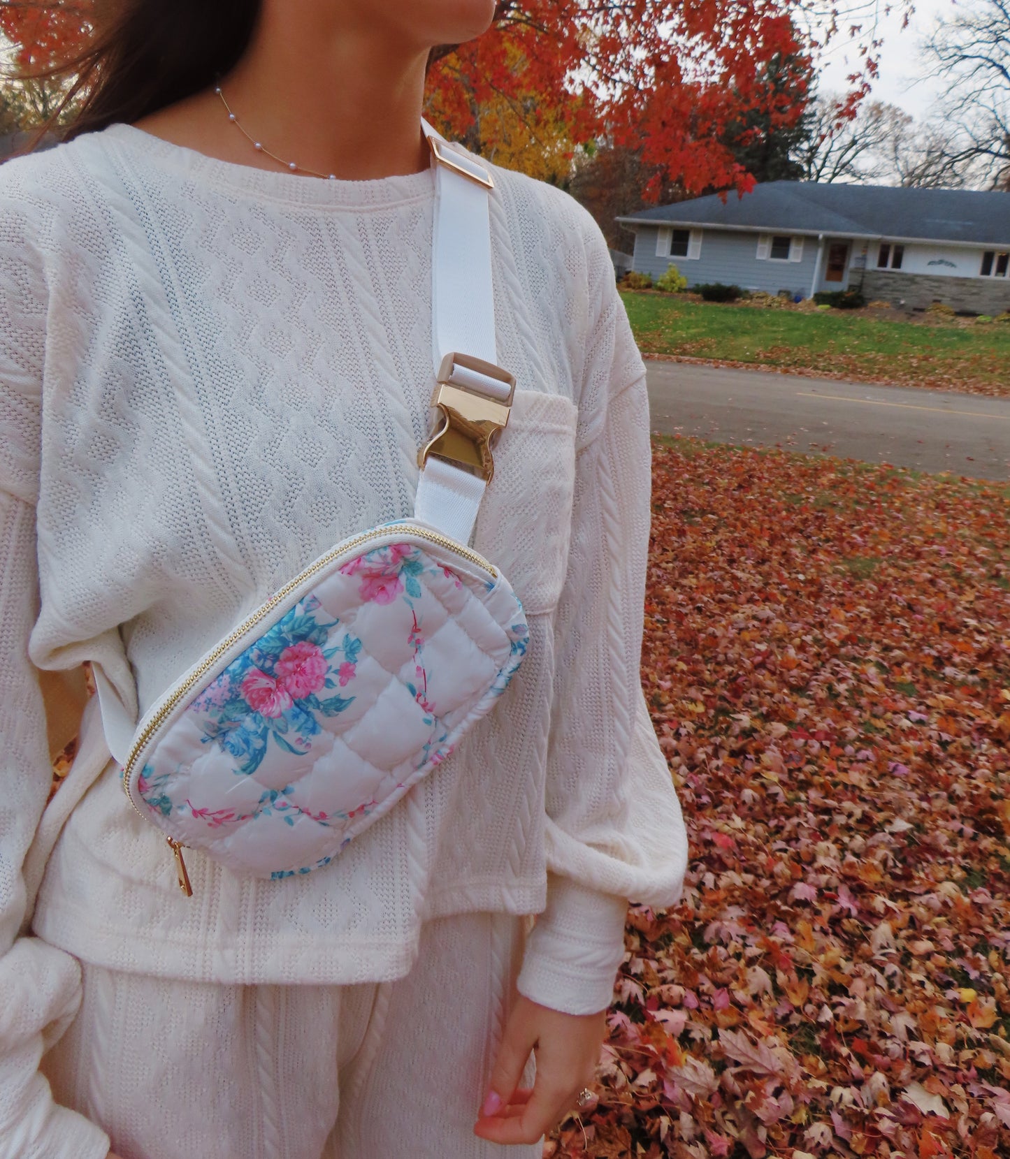 floral Fanny packs