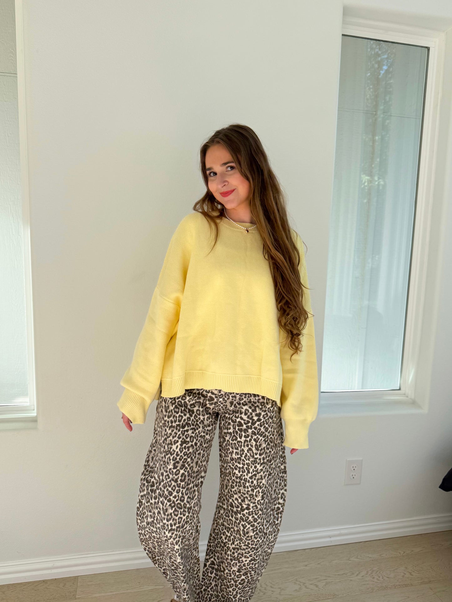 leopard barrel jeans