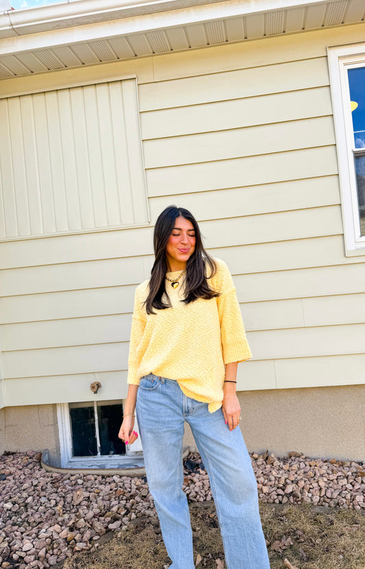 sweet sunshine sweater top