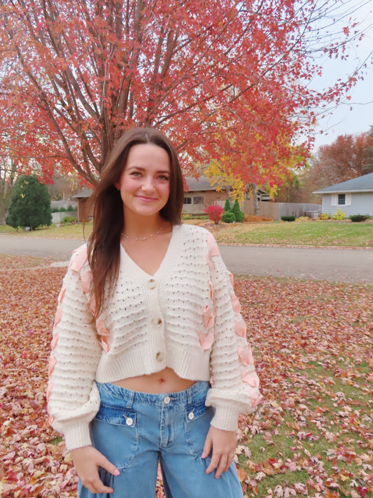 girly ribbon sweater