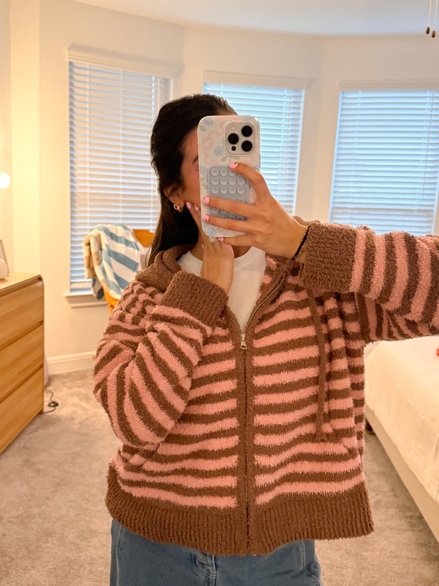 chocolate strawberry zip up