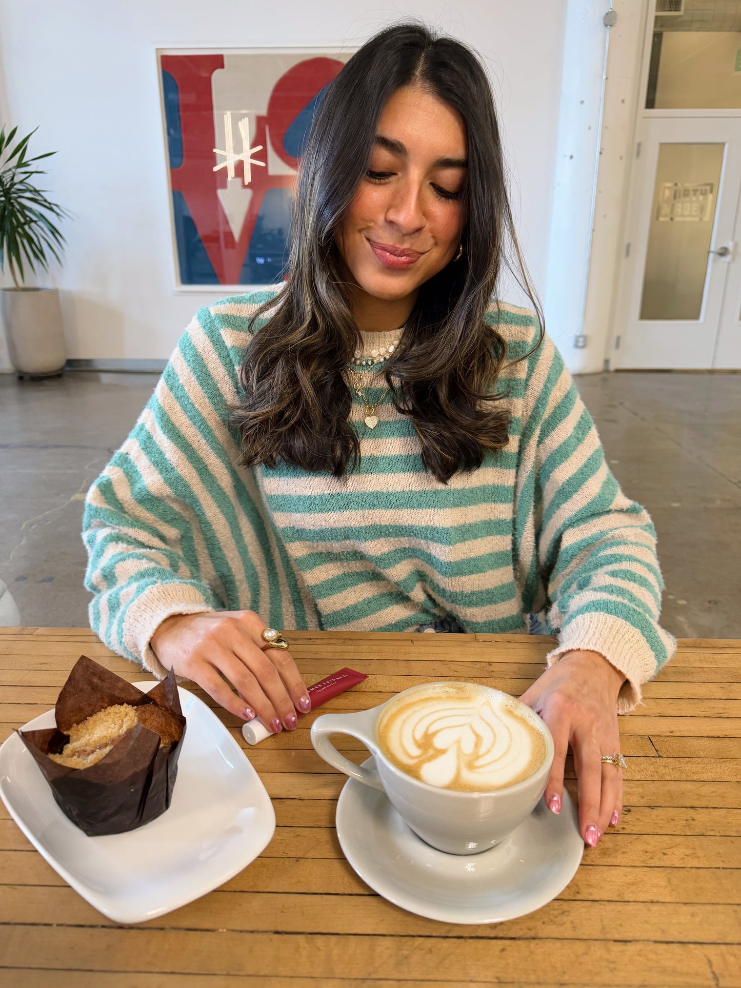 the Elsie striped top