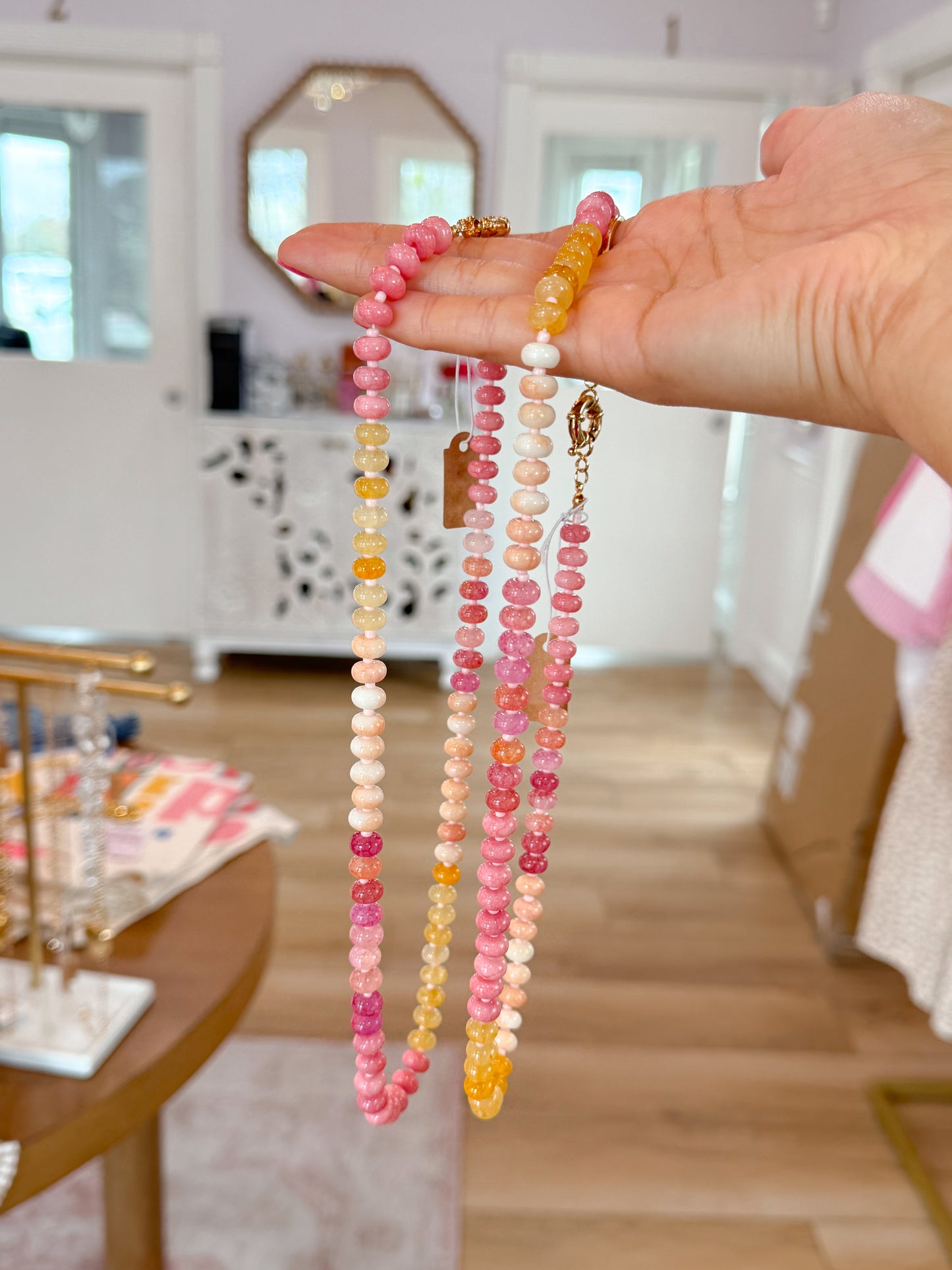 colorful beaded necklace