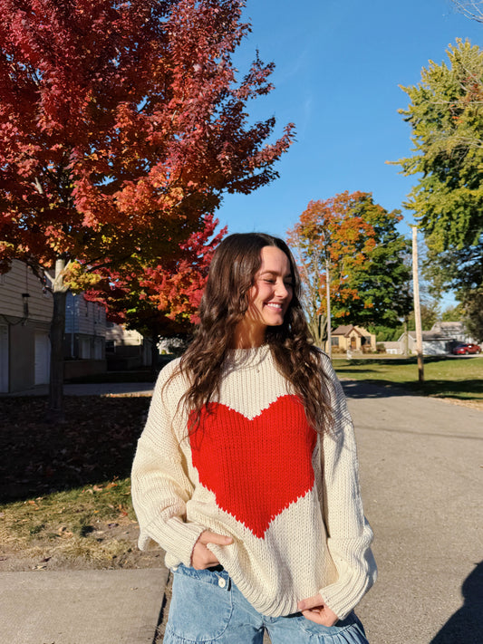 "I heart you" sweater