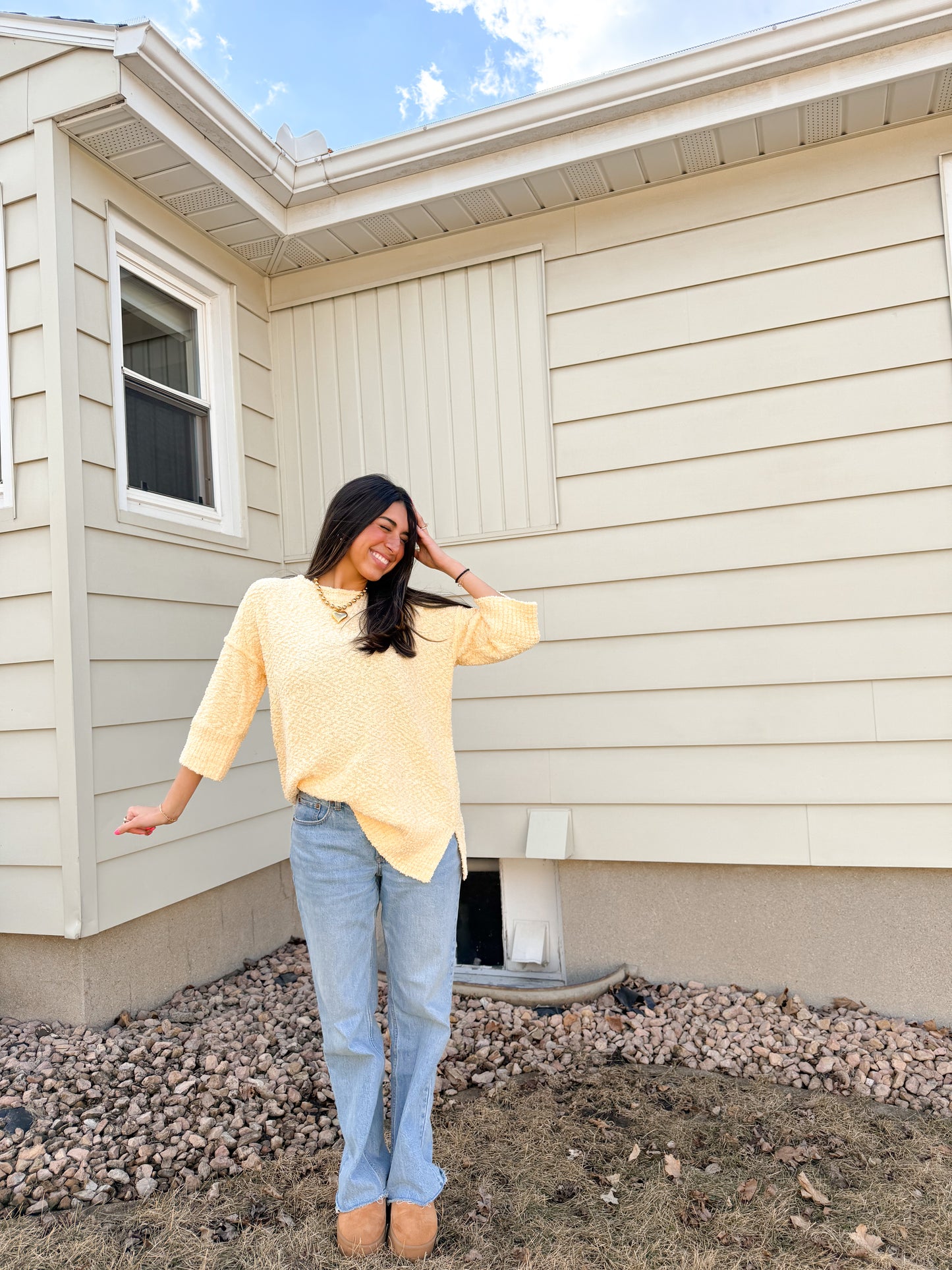 sweet sunshine sweater top