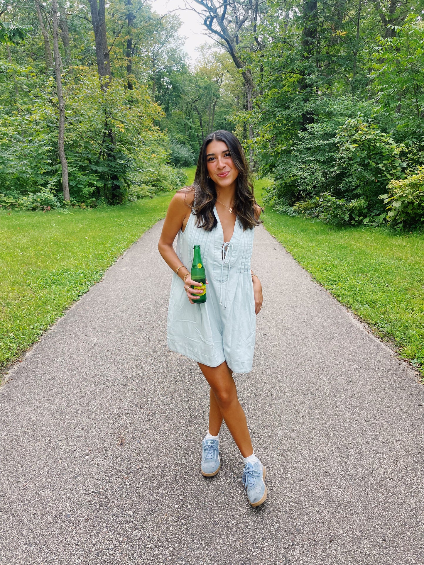 icy denim romper