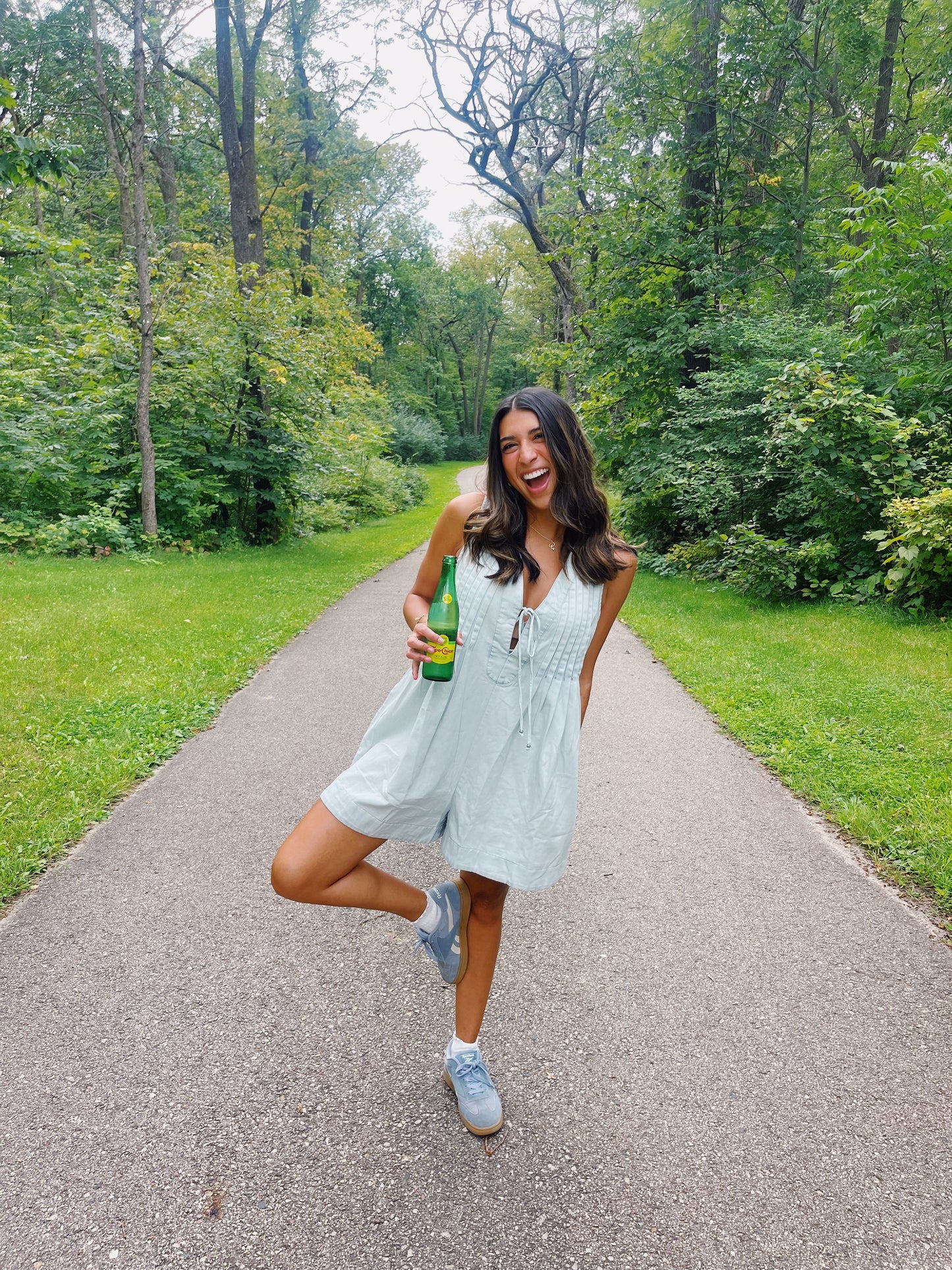 icy denim romper