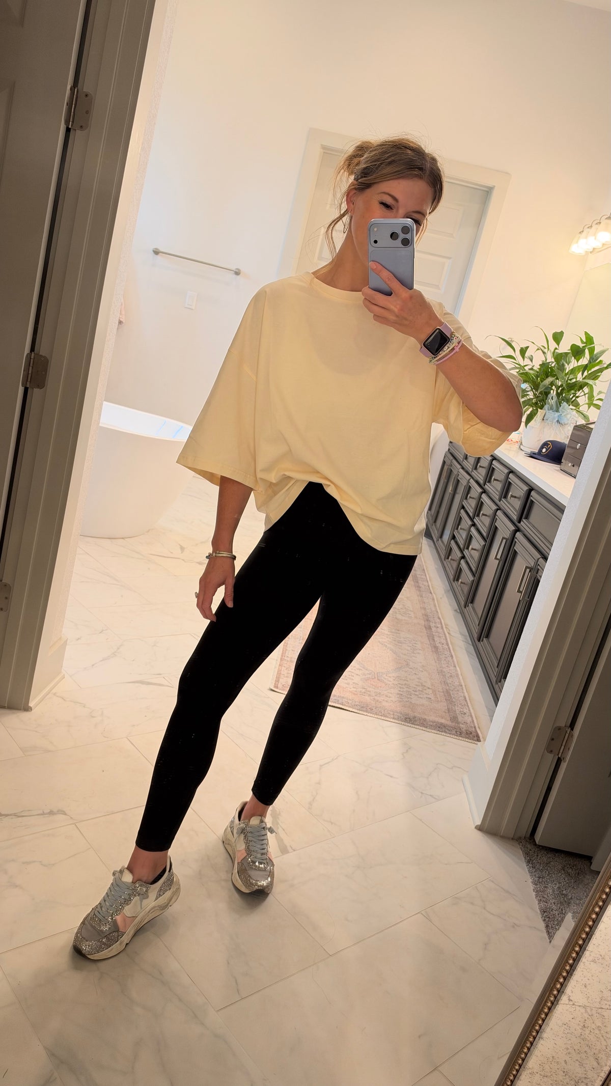 Oversized Everyday Tee: Ivory