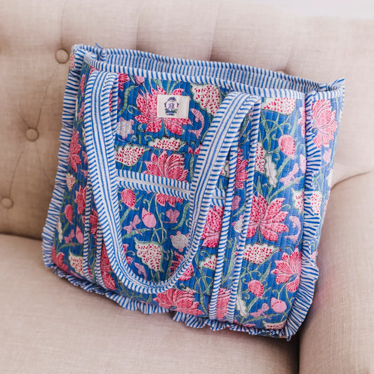 the seascape quilted bag -LARGE
