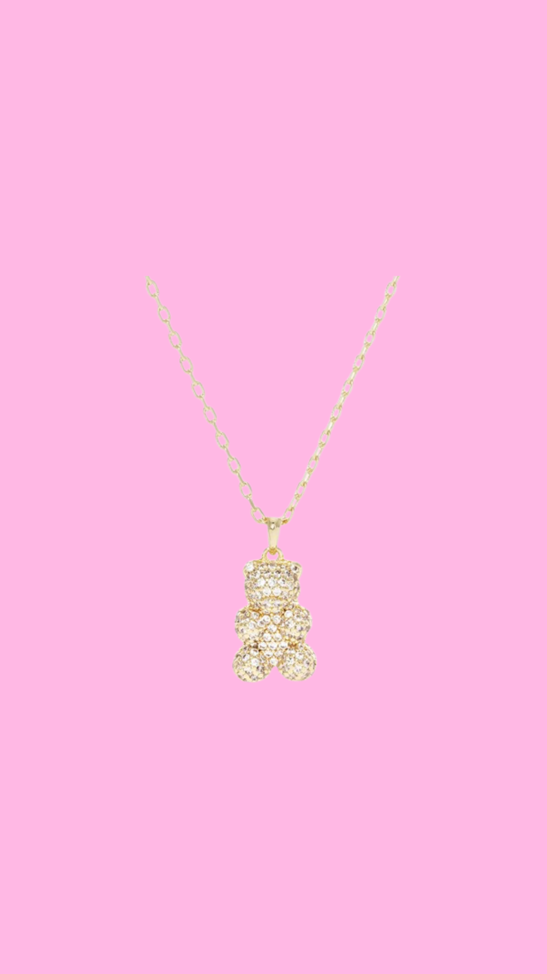 bear dazzled necklace