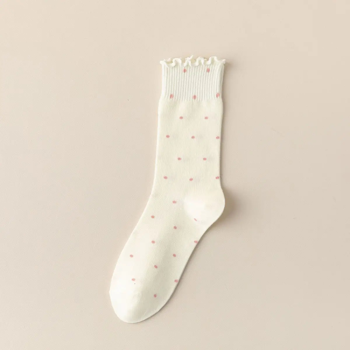 girly polka dot socks