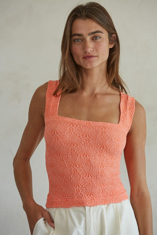 the Paige square tank -ORANGE