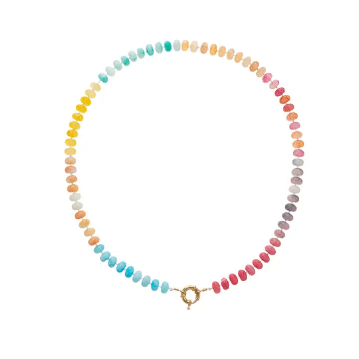 colorful beaded necklace