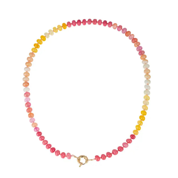 colorful beaded necklace