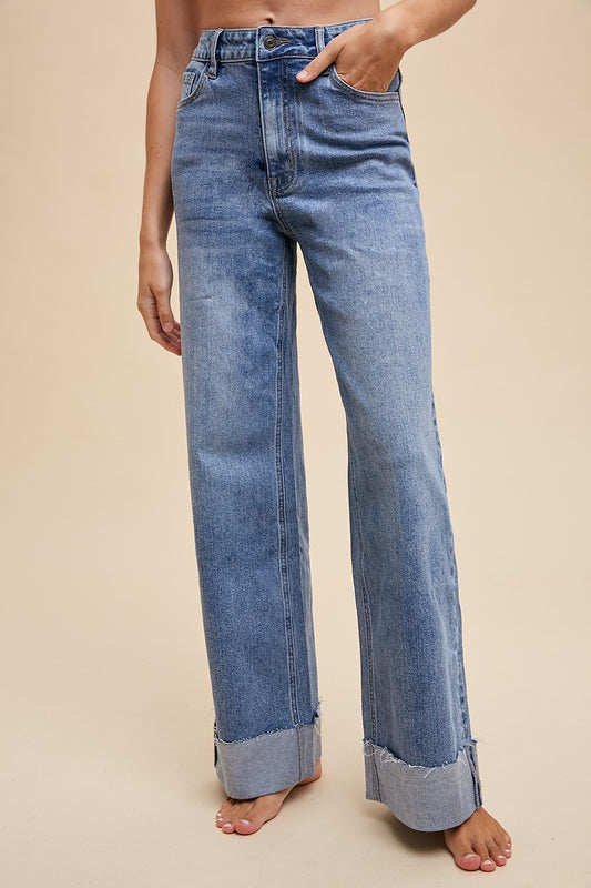90s High Rise Straight Jeans