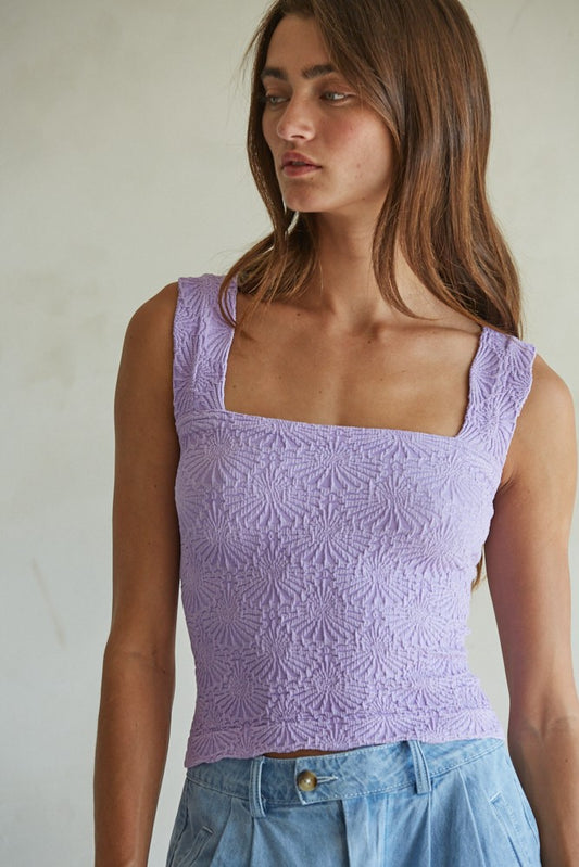 the Paige square tank -VIOLET